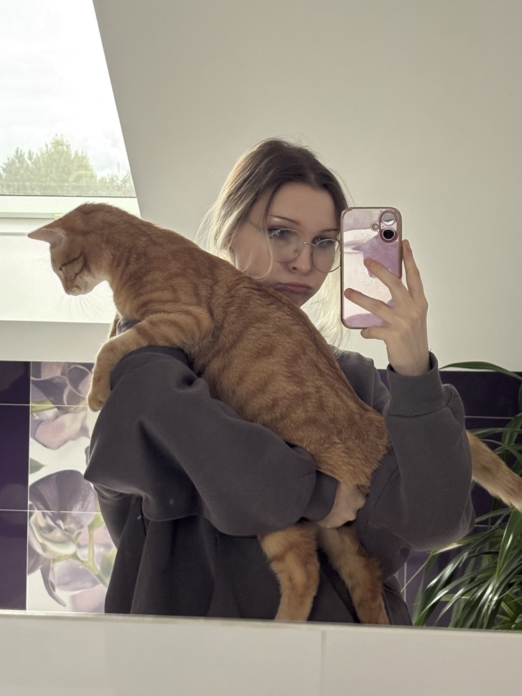 A picture of me and my cat